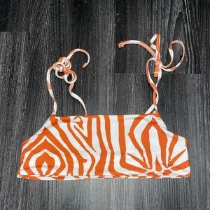 Tiger print bikini top